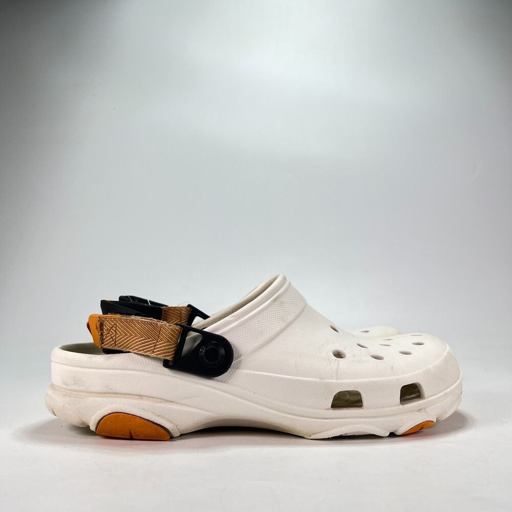 Crocs Classic All Terrain Clog White Sport Outdoor Slip On Sandals Men's Size 8